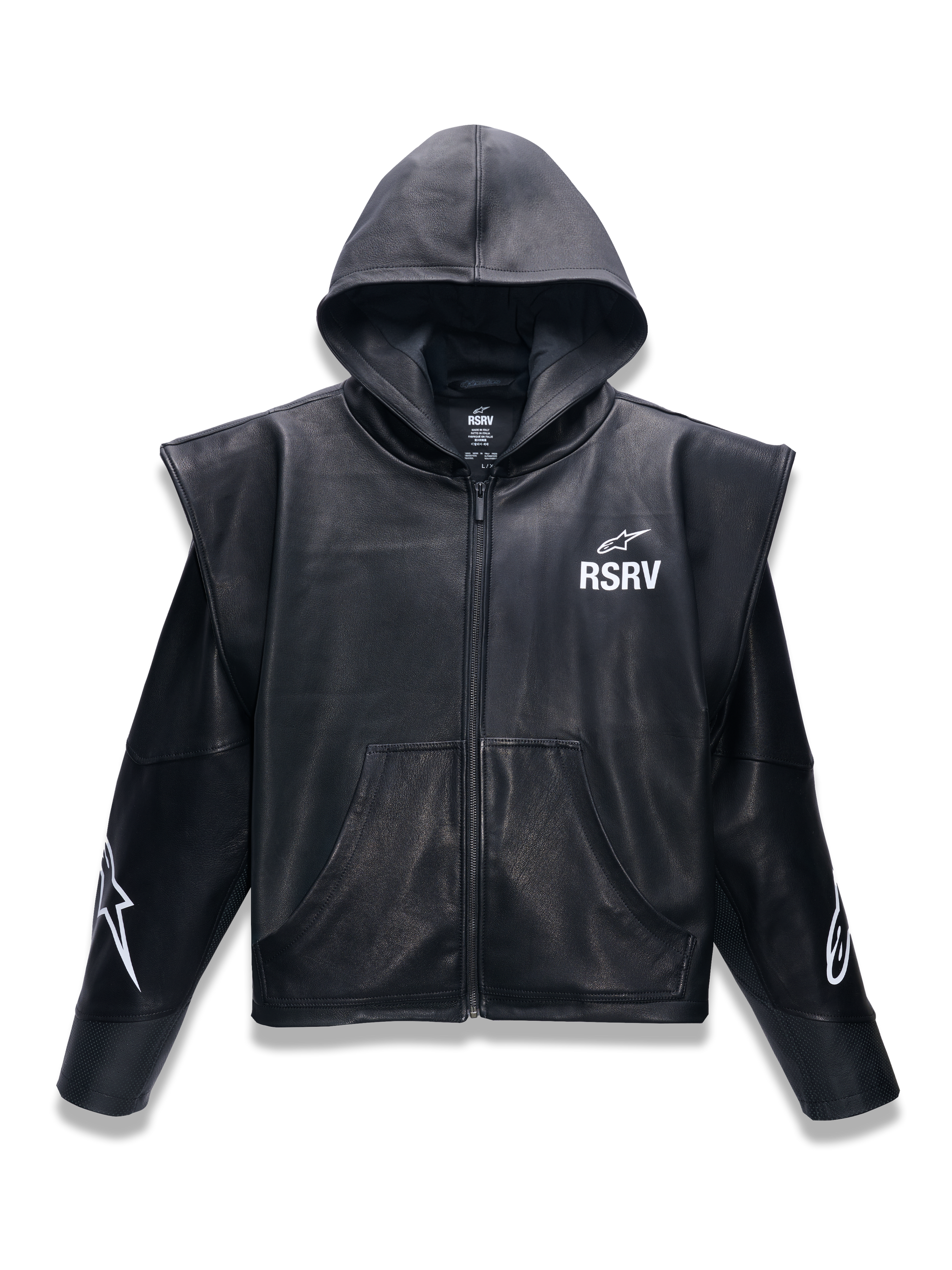 Axis Leather Hoodie