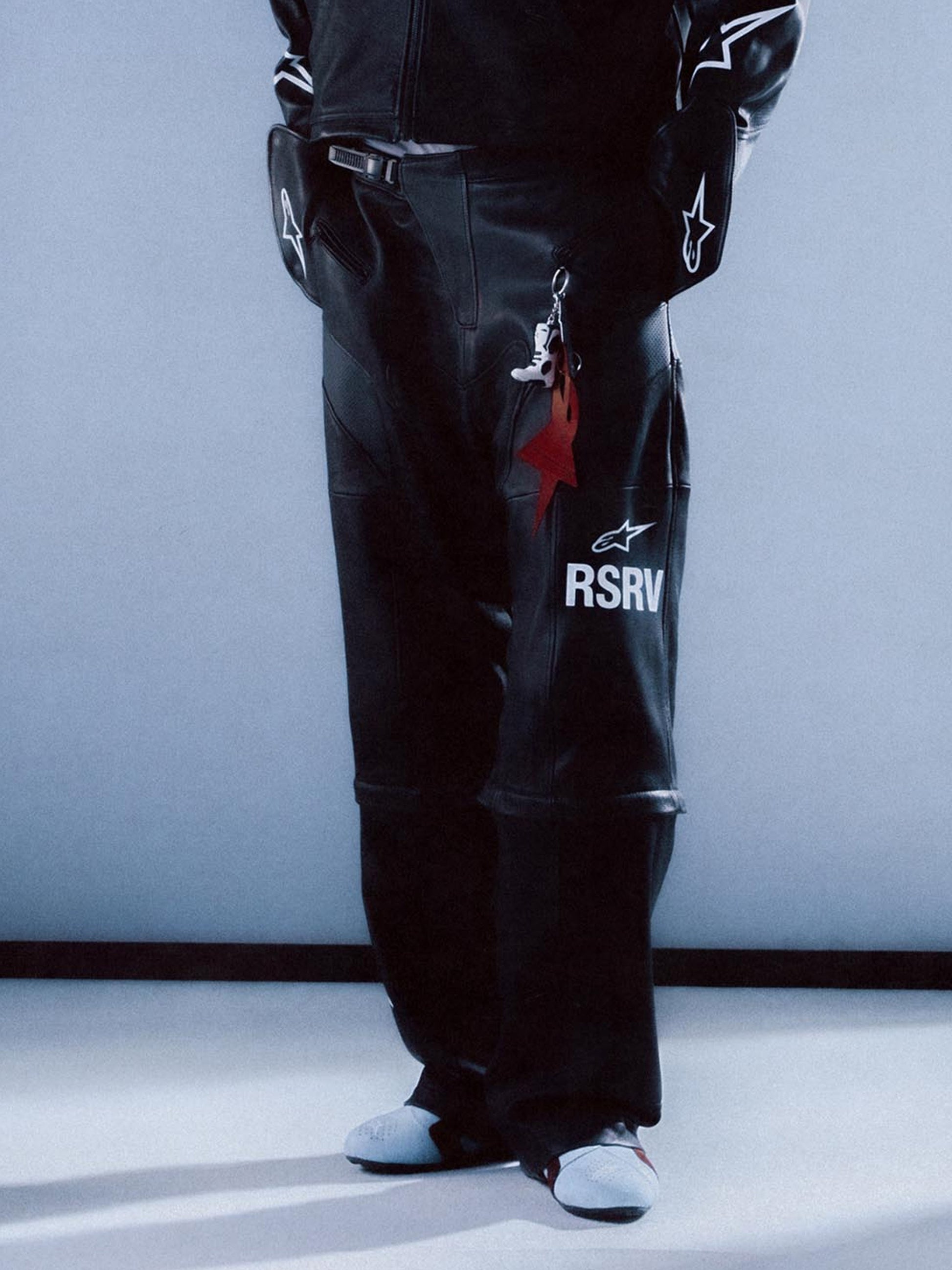 Neo Bat Leather Pants
